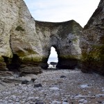 A geo formed behind an arch at Flamborough.