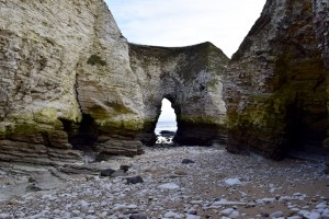 A geo formed behind an arch at Flamborough.