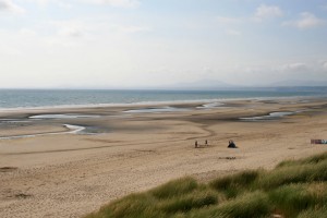 Ridges and runnels on Harlech beach, North Wales