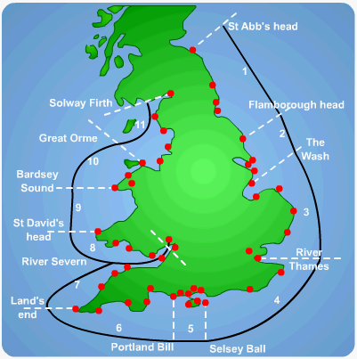 Sediment cells in England - source - scool